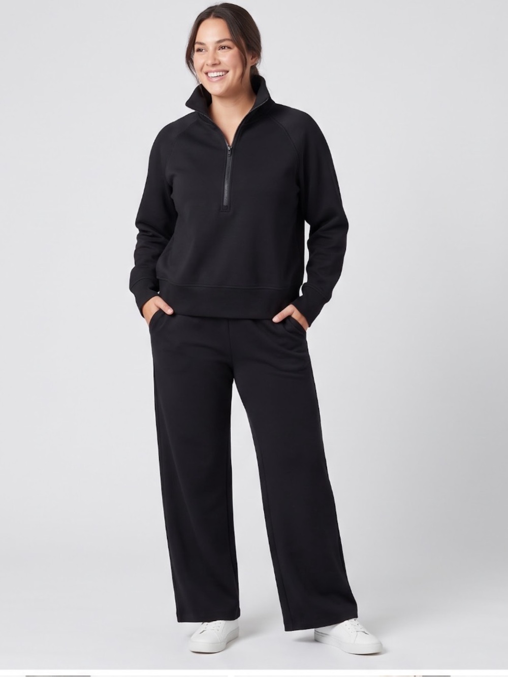 Everyday Wide-Leg Pull-On Pants — Black